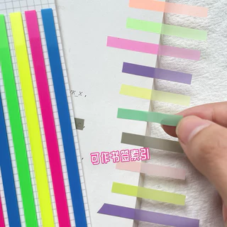 Index Sticky note สติ๊กเกอร์ เน้นข้อความ พลาสติก แบบยาว มีกาวด้าหลัง ขนาด 0.5x14 cm. จำนวน 160 ชิ้น