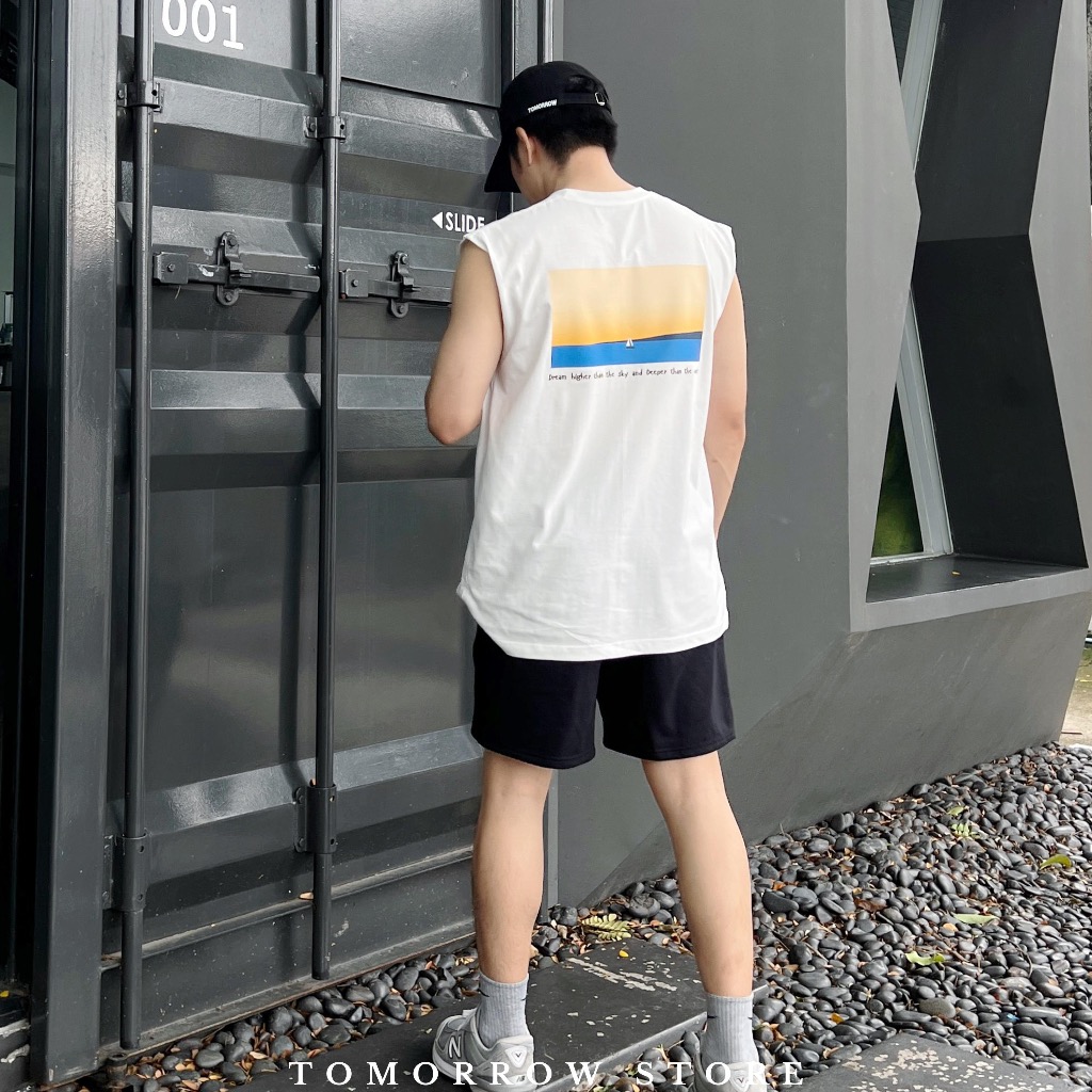 TOMORROW-เสื้อแขนกุด เนื้อผ้าคอลตอล 100% - Dream higher
