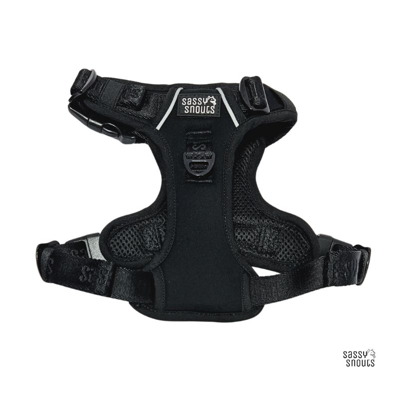 Sassy Snouts Harness - Luxe Black - Signature Collection