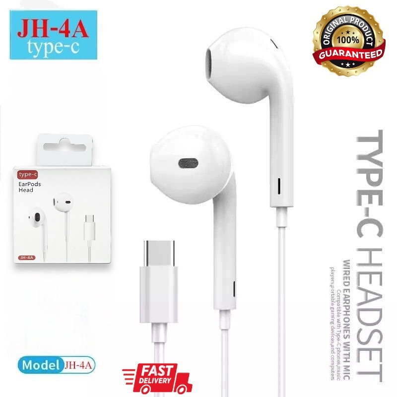 ส่งทันที หูฟังType-C สำหรับ ios Android i15 i16 pad tab ทุกรุ่น พร้อมไมโครโฟน