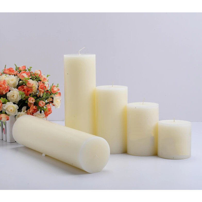 White Classic Smokeless Candle  🕯️🕯️เทียนคลาสสิค เทียนแท่งตกแต่งบ้าน เทียนโรแมนติก เทียนงานแต่งงาน เทียน เทียนแท่ง รูปที่ 3