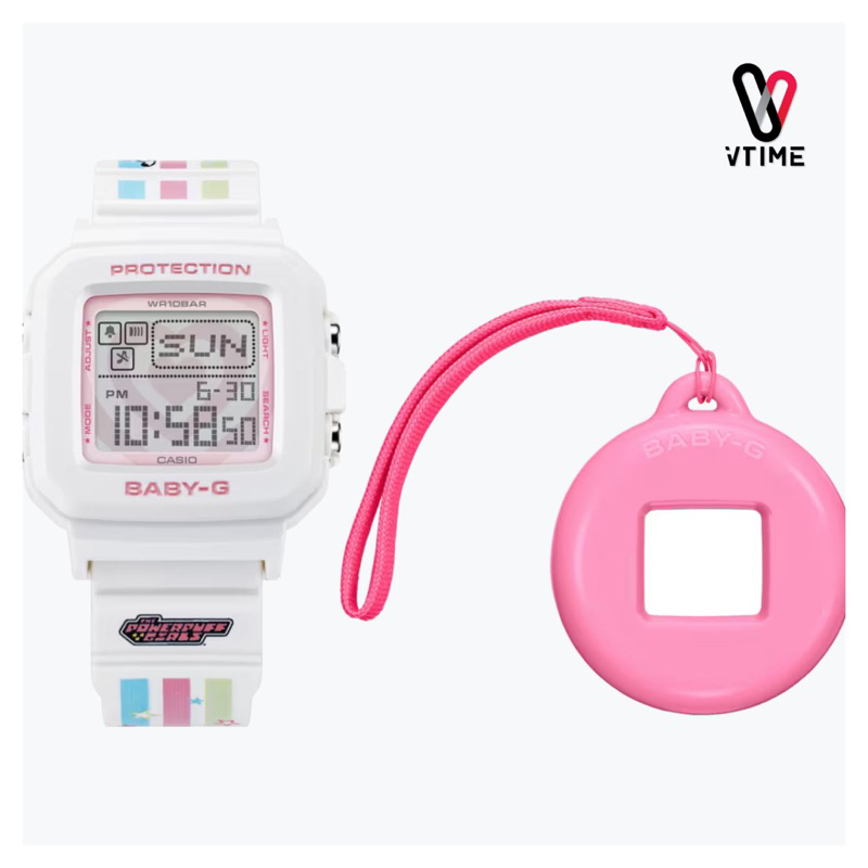 BABY-G +Plus x Powerpuff Girls รุ่น BGD-10KPP-7D พร้อมเคส กล่อง Limited Edition