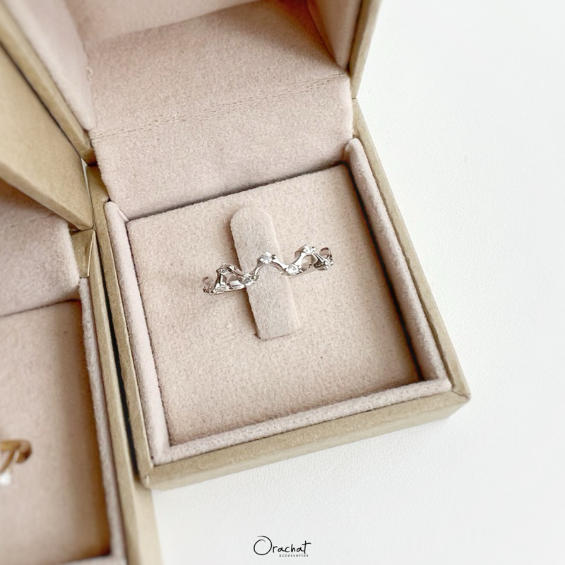 Sea wave 100 H&A ring. (แหวนเงินแท้ลายคลื่น ใส่ลุยได้ไม่ต้องระวัง ไม่ลอกไม่ดำ)