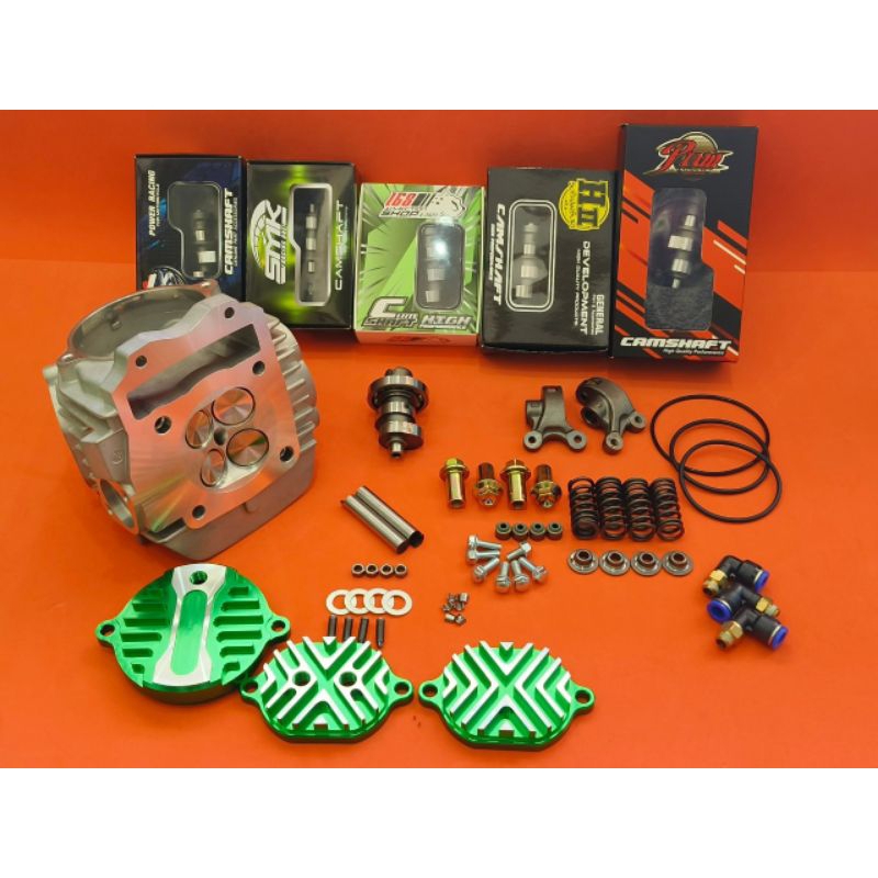 ฝาสูบ 4วาล์ว W125&ปลาวาฬ 57,59,60,64,65,66,67,68 พร้อมอุปกรณ์ครบชุดใหญ่