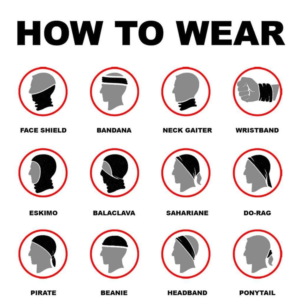 KAISER  ผ้าบัฟอเนกประสงค์ กันยูวี อัลติเมท หมวกโม่ง ผ้าโม่ง โม่ง สำหรับขับขี่มอเตอร์ไซด์ ใส่กลางแจ้ง - รูปที่ 4