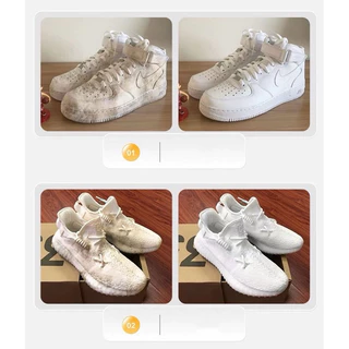 kingshopping(ร้านไทย)(CXG38)ครีมขัดรองเท้าขาว กำแพง โซฟาหนัง กระเป๋าหนัง โต๊ะ ที่นั่งในรถ สแตนเลส 260g พร้อมฟองน้ำ