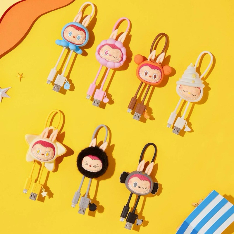 พร้อมส่ง ✅ POPMART LABUBU สายชาร์จ DURNK IN SEA แบบเลือกตัว