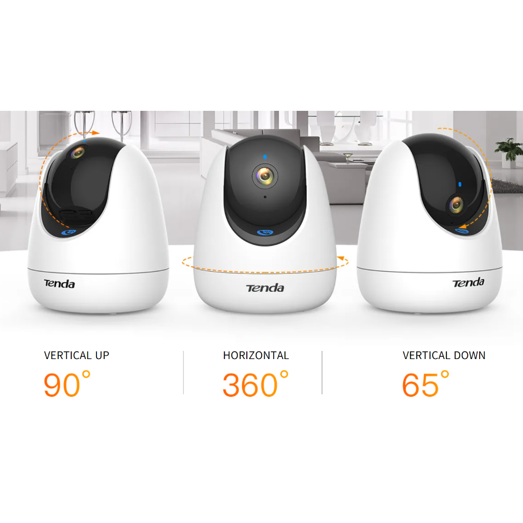 กล้องวงจรปิด TENDA 3MP WI-FI PAN/TILT CAMERAS (TDA-CP3 PRO)