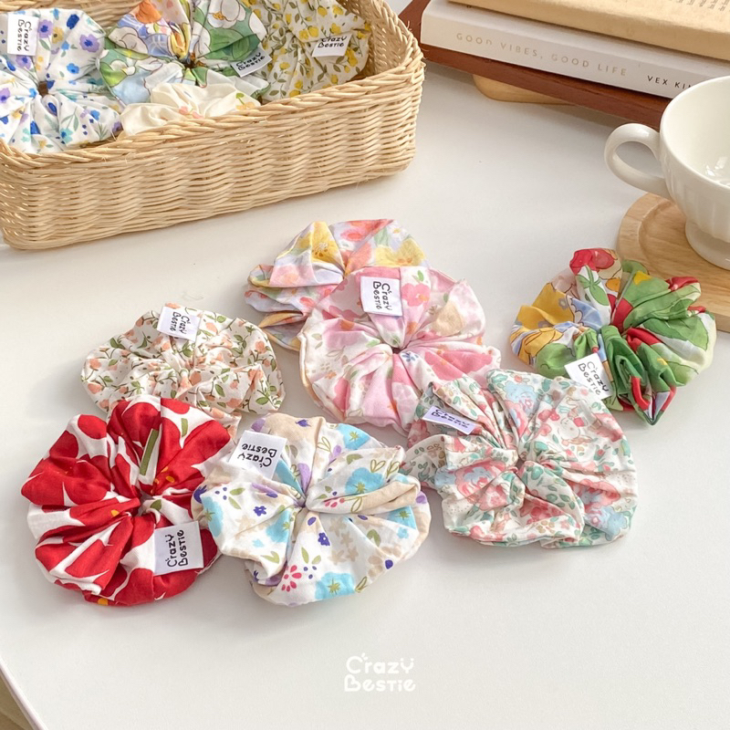 Crazy Bestie🌷ยางรัดผมลายดอกไม้น่ารัก (CB65)