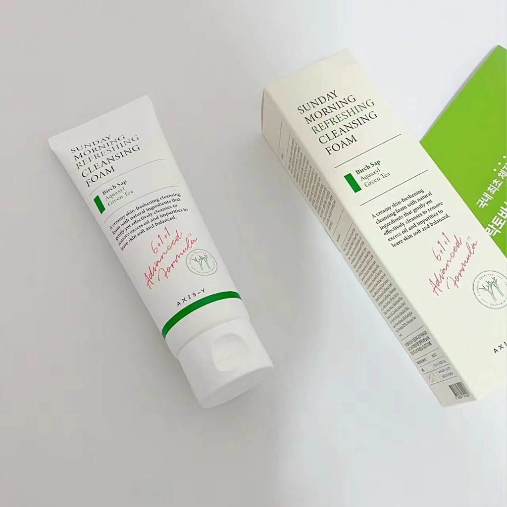 AXIS-Y Sunday Morning Refreshing Cleansing Foam โฟมทำความสะอาดอย่างล้ำลึก pH5.5 120ml