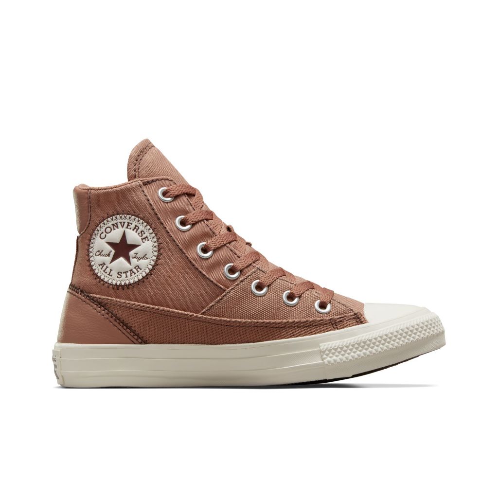 CONVERSE รองเท้าผ้าใบ รุ่น CTAS PATCHWORK HI BROWN - A04676CF_F3BRXX สีน้ำตาล ผู้หญิง