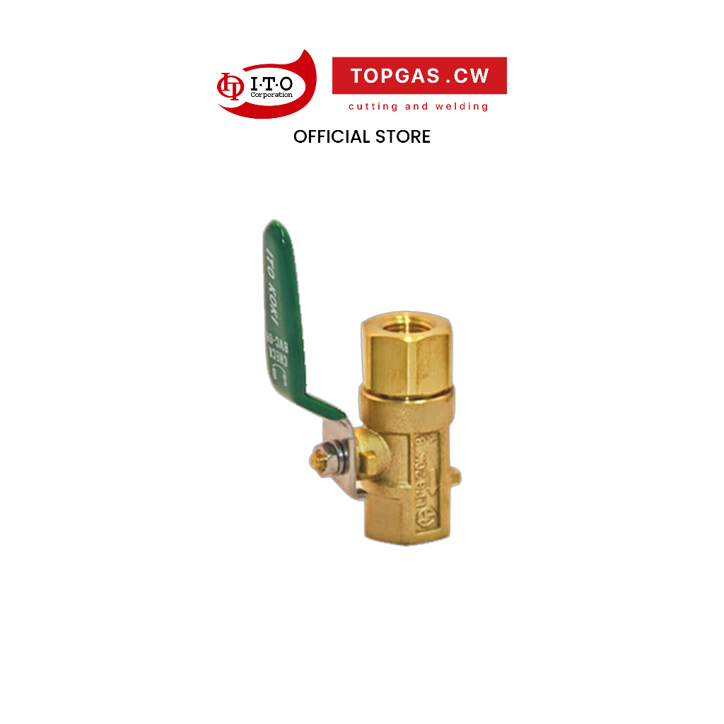 วาล์วกันย้อน Ball Check Valve 1/4” บอลเช็ควาล์ว ITO KOKI รุ่น BVC-06 ❘ topgascw