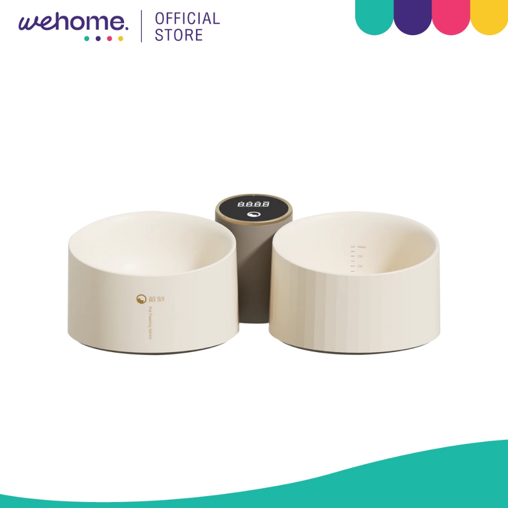 VOOCOO ชามอาหารสัตว์เลี้ยง พร้อมเครื่องชั่ง รุ่น Pet Duo Bowls with Scale |PCS|