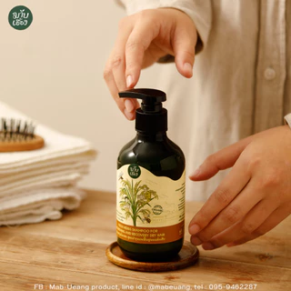 แชมพูสมุนไพรสด สูตรบำรุงและฟื้นฟูผมแห้งเสีย ผมเสีย (FOR NOURISHING AND RECOVERY DRY HAIR)มาบเอื้อง