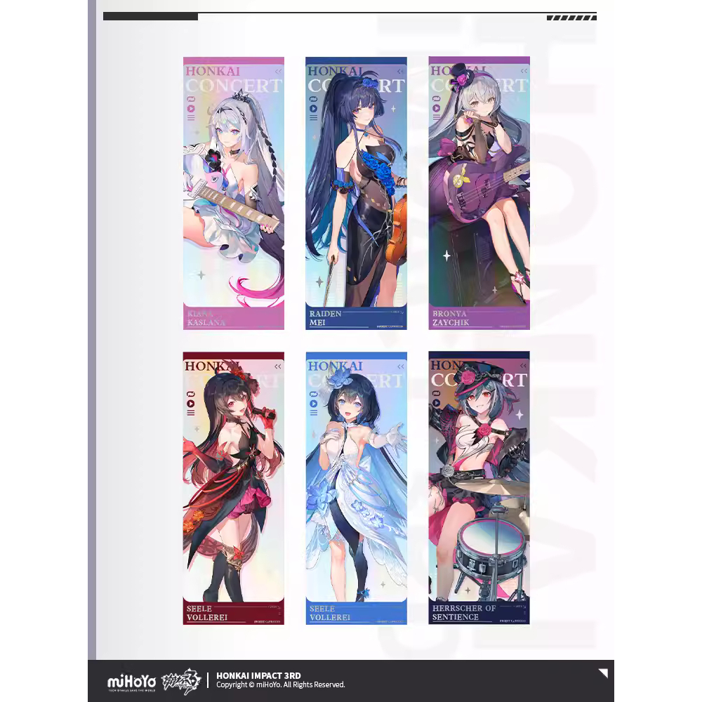 พร้อมส่ง ตั๋ว Laser Poster Honkai Impact 3rd Concert
