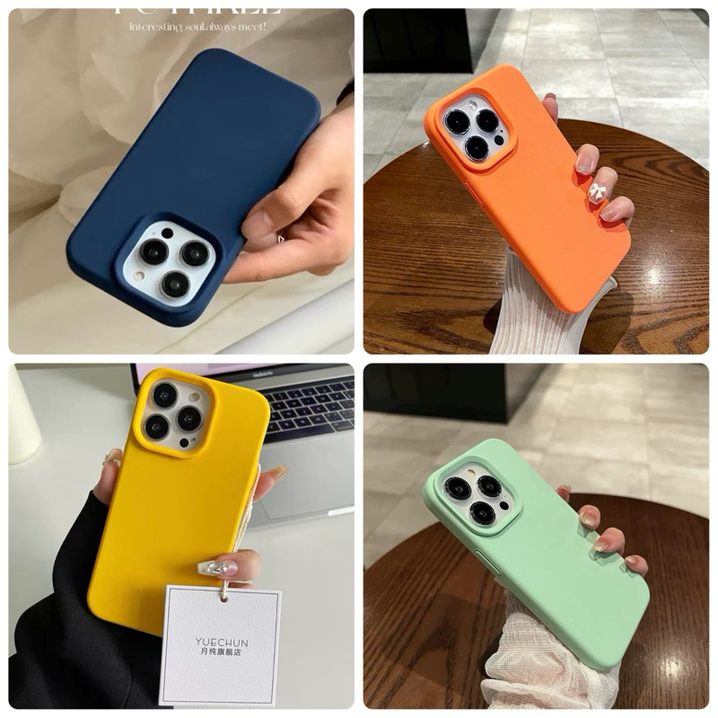 (ไม่มีโลโก้) Supercase เคสซิลิโคน หนาพิเศษ กล้องสูง i11 i12 i13 13pro 13promax i14 i14pro i14promax i15 i15pro i15promax
