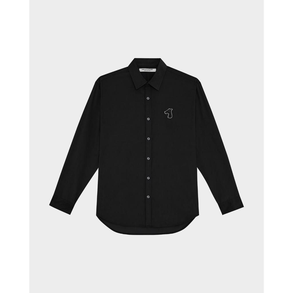 CORDUROY SHIRT WITH LOGO EMBROIDERED