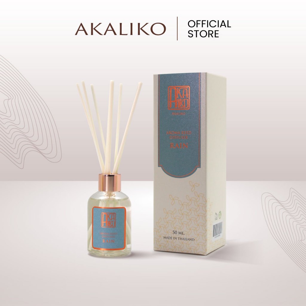 AKALIKO Aroma Reed Diffuser 50 ml อะกาลิโก ก้านไม้หอมปรับอากาศ ก้านไม้หอมกระจายกลิ่น น้ำหอม อโรม่า aromatherapy กลิ่นหอม