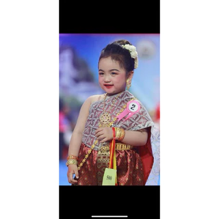 สไบกากเพชร สไบสำเร็จ สม๊อกหลัง