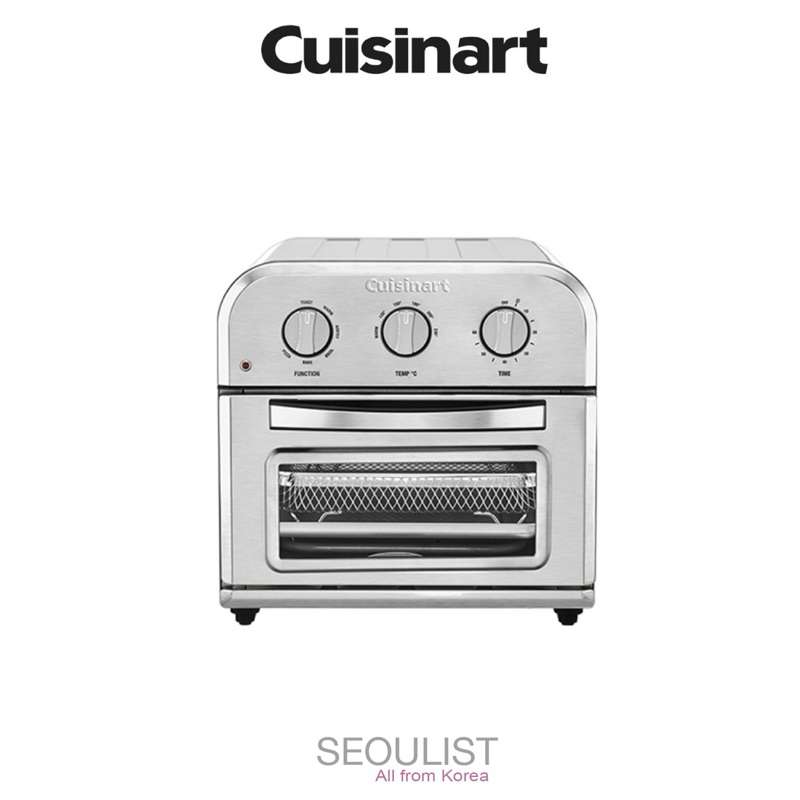 คูซินาร์ท TOA-52KR เครื่องปิ้งขนมปังและหม้อทอดไร้น้ำมัน 9L สแตนเลสสตีล