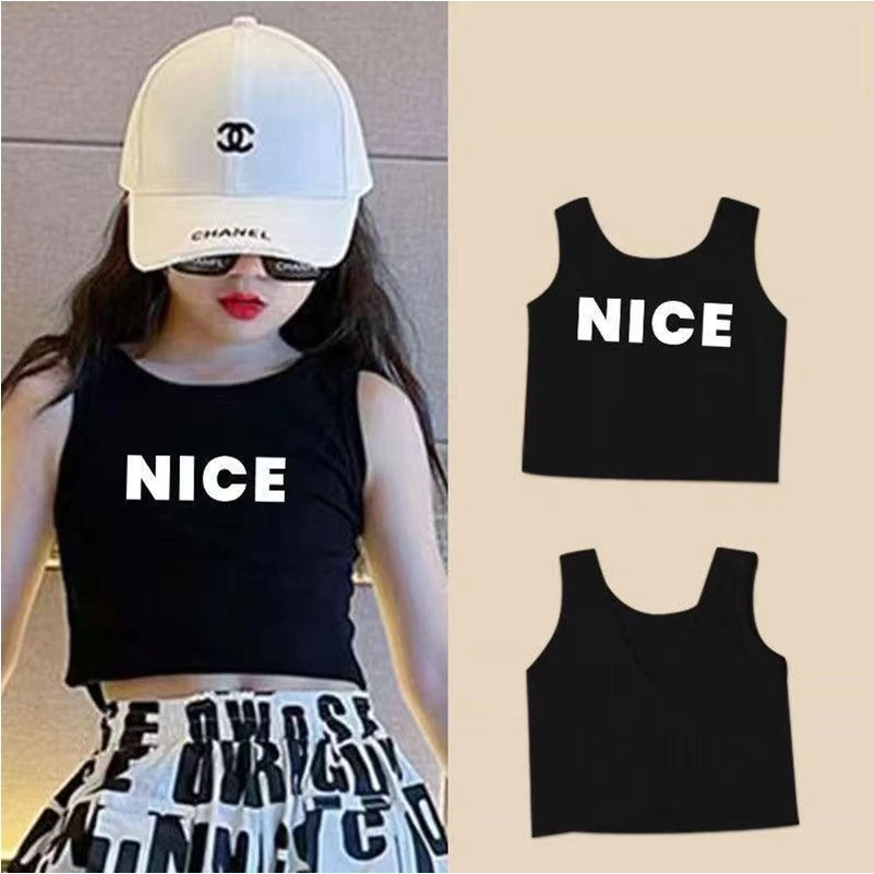 เสื้อครอปเด็ก สไตล์เกาหลี สายเดี่ยว ไหล่เดียว และเสื้อกล้าม thumbnail 4