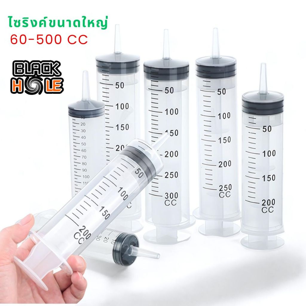 หลอดฉีดยาพลาสติกเครื่องให้อาหารสัตว์เลี้ยงสารอาหารแบบโปร่งใสสำหรับสัตว์เลี้ยงสุนัขแมวปริมาณ60-500 cc