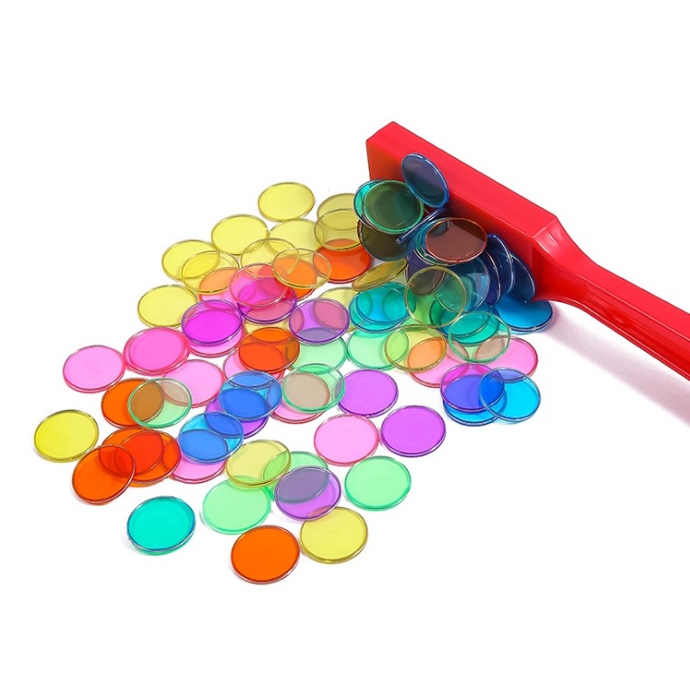 Montessori Magnetic Stick - Transparent Coin Disc แท่งแม่เหล็ก เหรียญ แม่เหล็ก ของเล่นแนวมอนเตสซอรี่ เสริมพัฒนาการ