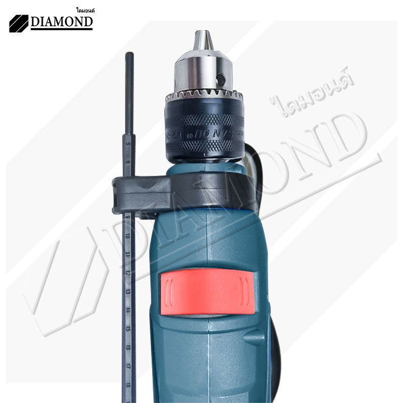 Diamond สว่านกระแทก สว่านไฟฟ้า 3 หุน 1380W  สว่าน เจาะปูน เหล็ก ไม้ได้ แรงดีไม่มีตก ปรับหมุนซ้าย-ขวาได้
