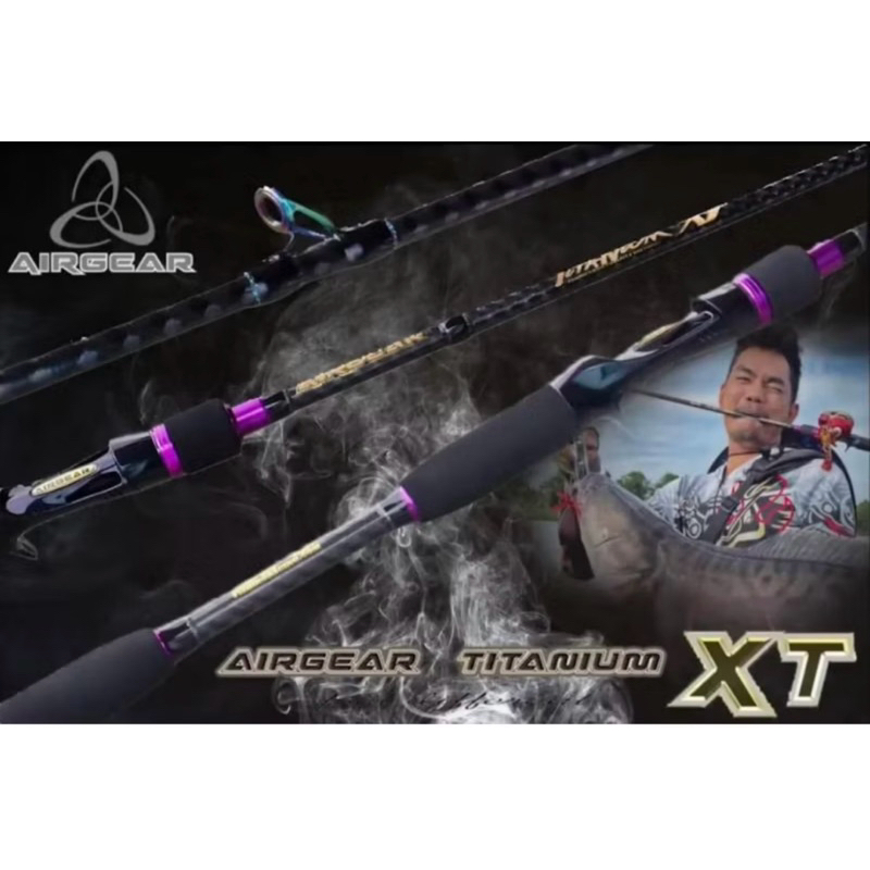 คันเบ็ด Airgear Titanium XT by BPO คันกราไฟท /6.8/7ฟุต ท่อนเดียว และ2ท่อน เวท8-17/12-25 คันตีเหยื่อป