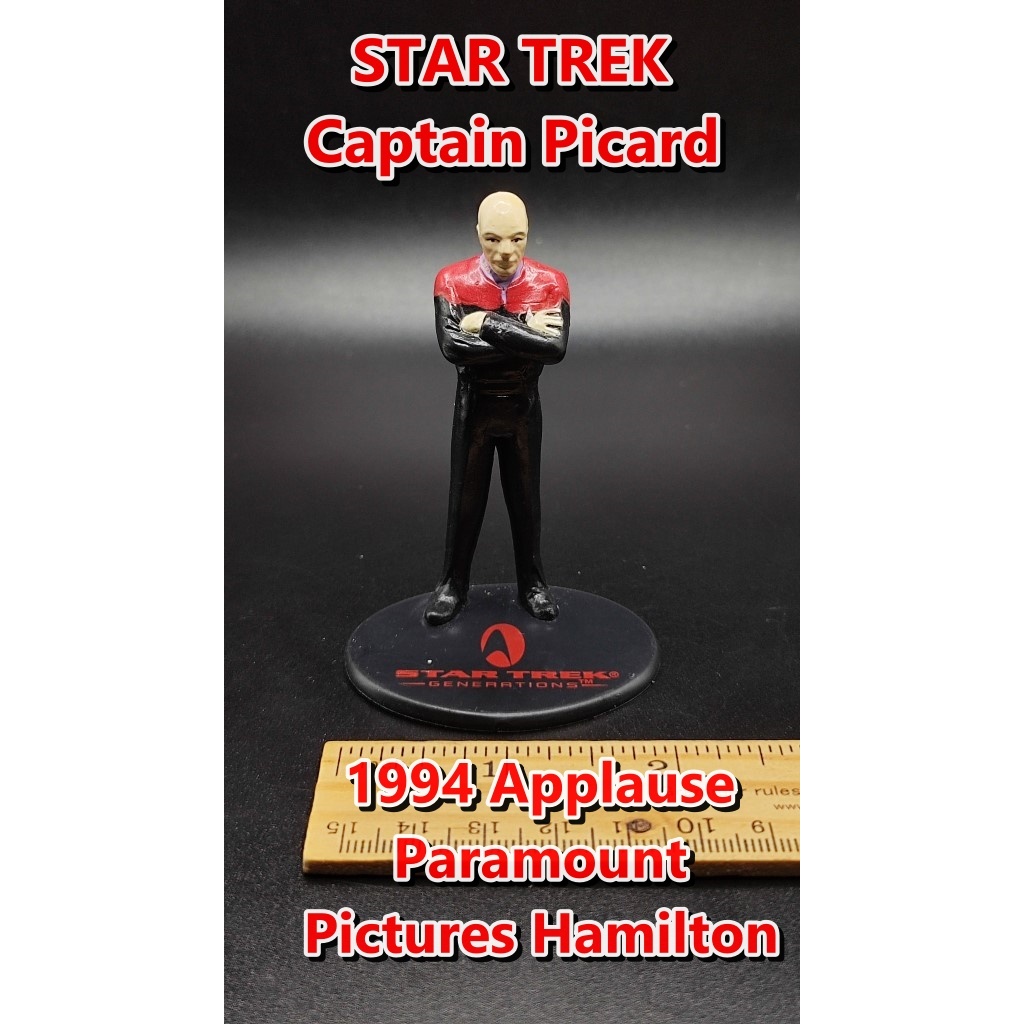 Vintage Star Trek Generations Movie Capt. Picard 3" PVC Figure 1994 Applause