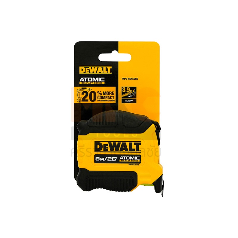 Dewalt ตลับเมตร DWHT38118-30 ยาว 8เมตร รูปแบบ Atomic