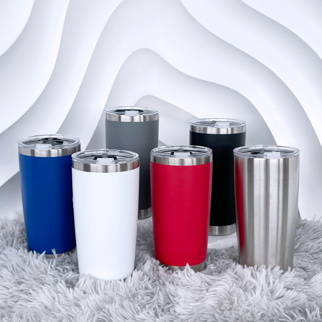 แก้วสแตนเลส แก้วน้ำเยติ สแตนเลส304 เก็บความร้อน เก็บความเย็นได้6-8ชม. ขนาด 600ml. | Smileylife Shop