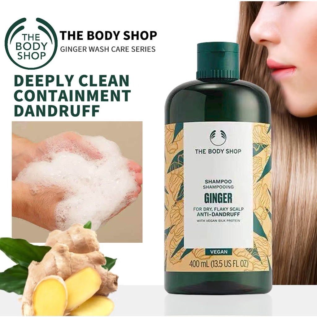 The Body Shop Ginger Shampoo The Body Shop ขิง แชมพู 400ml ให้ความชุ่มชื่นแก่เส้นผม ดูแลผม แชมพู Shampoo&Conditioner