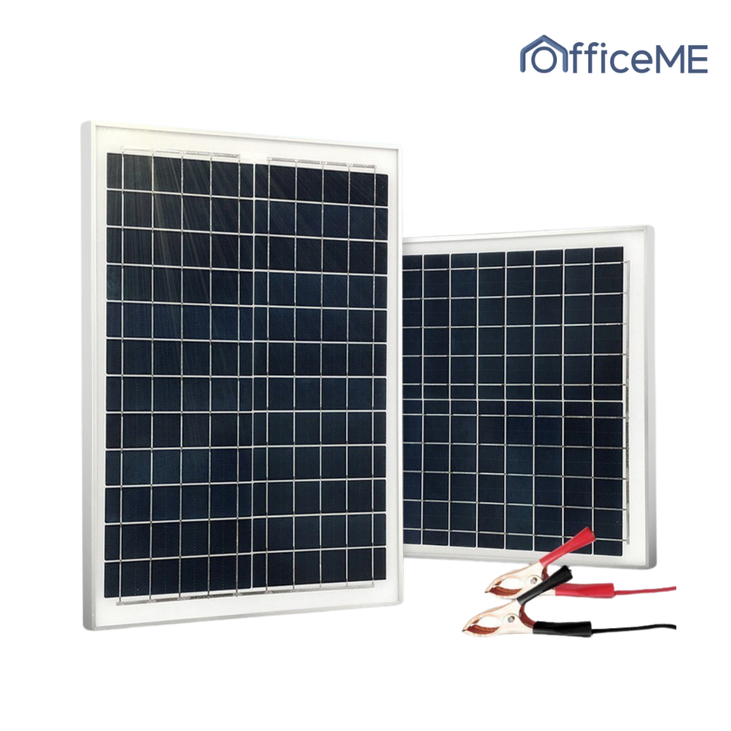 แผงโซล่าเซลล์ Solar 10W 20W 30W 40W 50W 60W 70W 18V เลือกได้ตามชุด สำหรับชาร์จแบตเตอรี่ พลังงานแสงอา