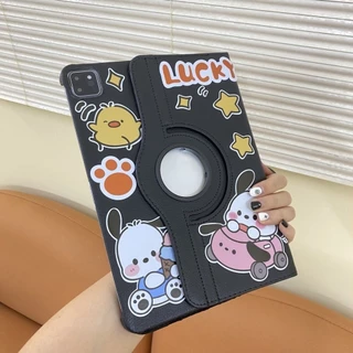 360.เคสฝาพับ หมุนได้ 360° สำหรับ Samsung Tab A9 Plus/Tab A7 lite/Tab S6 lite/Tab A11 S9 FE S9FE S7 S8 เคสหนัง ลายการ์ตูน