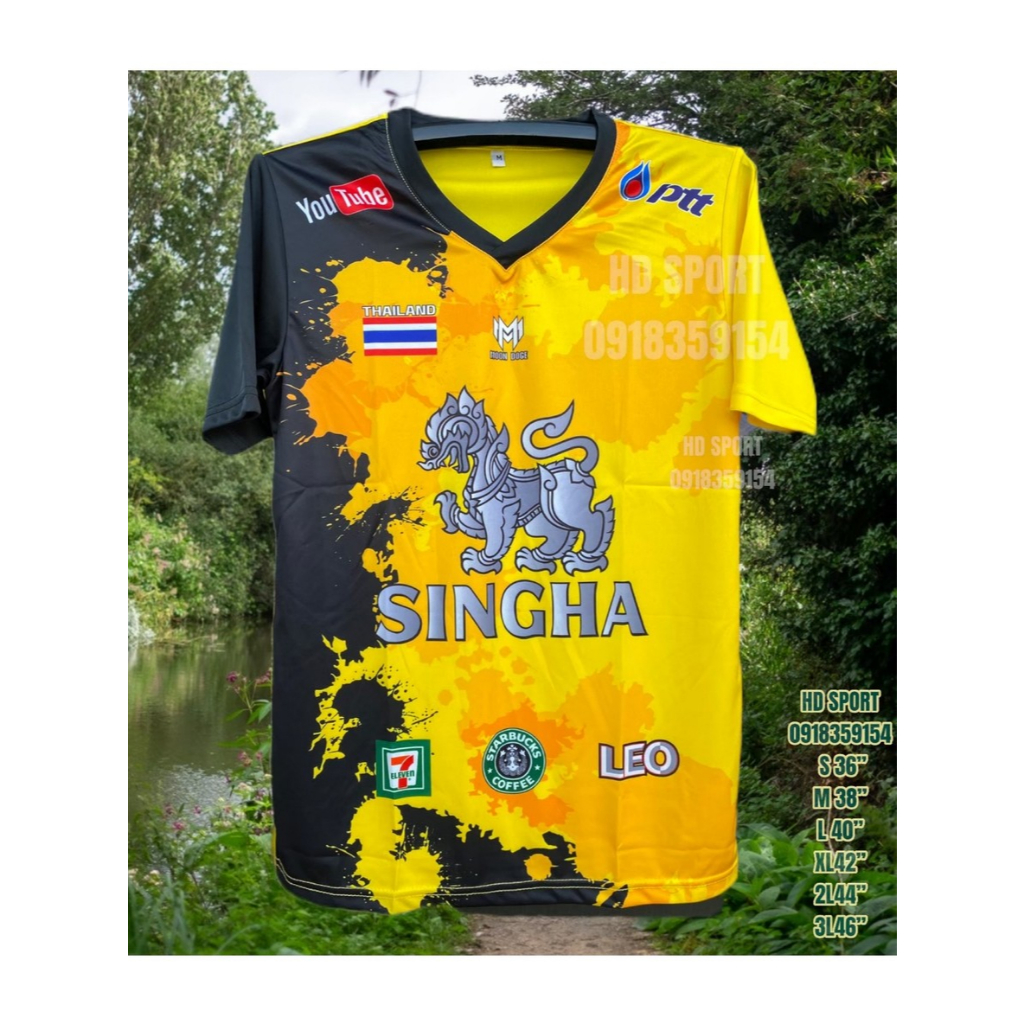 เสื้อกีฬาคอวี GA-02 ไซส์ใหญ่ บิ๊กไซส์ ไซส์คนอ้วน ผ้าไมโครโพลีเอสเตอร์เกรดพรีเมี่ยม เสื้อบอล วิ่งออกกำลังกาย