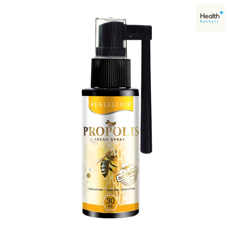Real elixir propolis fresh spray 30 ml เรียล อิลิคเซอร์ พลอพโพลิส เฟรช สเปรย์ 30มล.