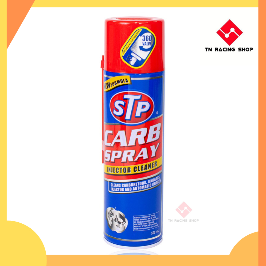 STP CARB SPRAY & INJECTOR CLEANER สเปรย์ทำความสะอาดคาร์บูเรเตอร์ ปีกผีเสื้อและหัวฉีด 500 ml.