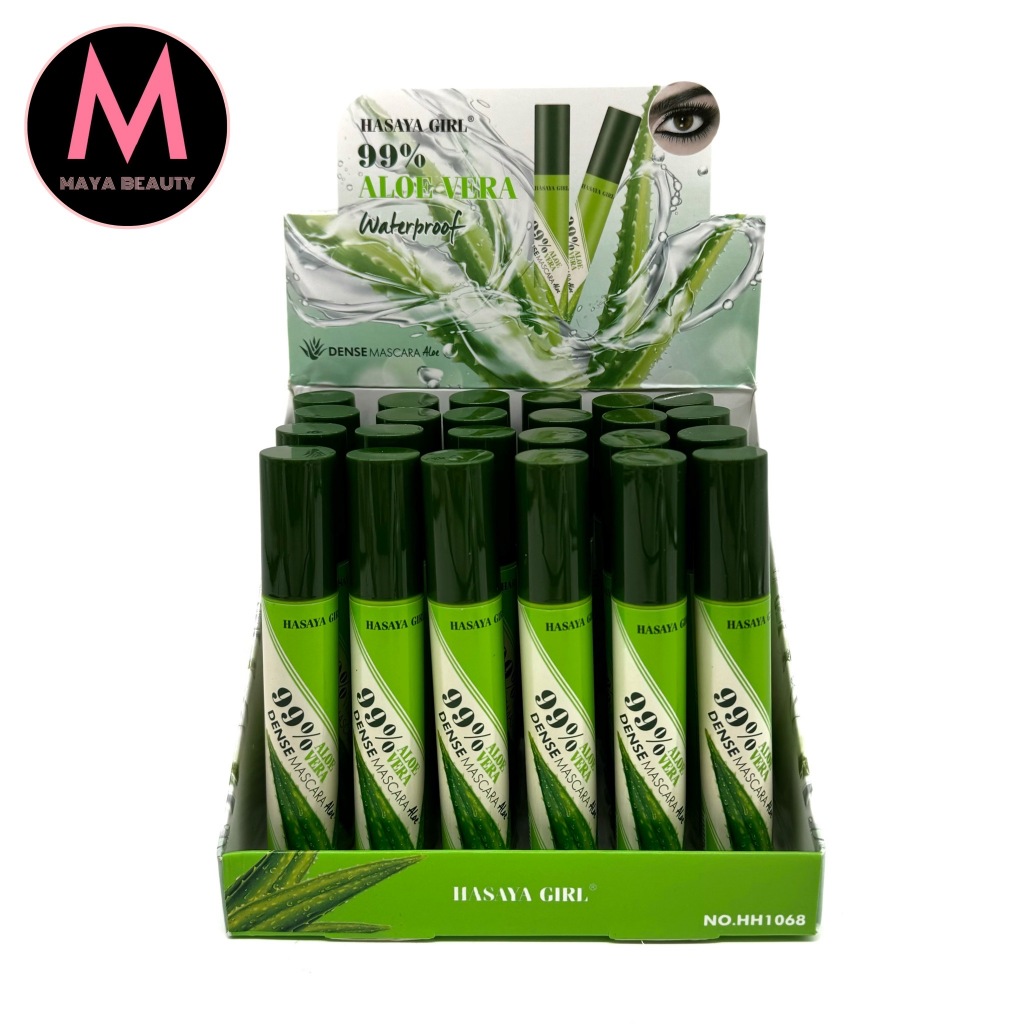 HASAYA GIRL Aloe Vera 99% Waterproof Mascara มาสคาร่ากันน้ำ ปัดขนตางอน เพิ่มความยาว สูตรว่านหางฯ