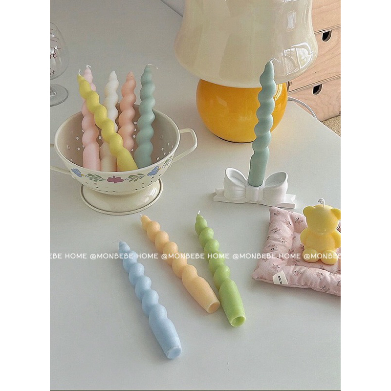 เทียน เทียนหอม insเกาหลีเทียนหอมอโรม่า เทียนหอมไขถั่วเหลือง ฐานโบว์น่ารัก เทียนหอม เทียนหอมไขถั่วเหลือง พร้อมส่ง