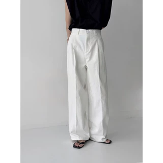 กางเกงทรงกระบอกชาย STRM COTTON BAGGY PANTS A7
