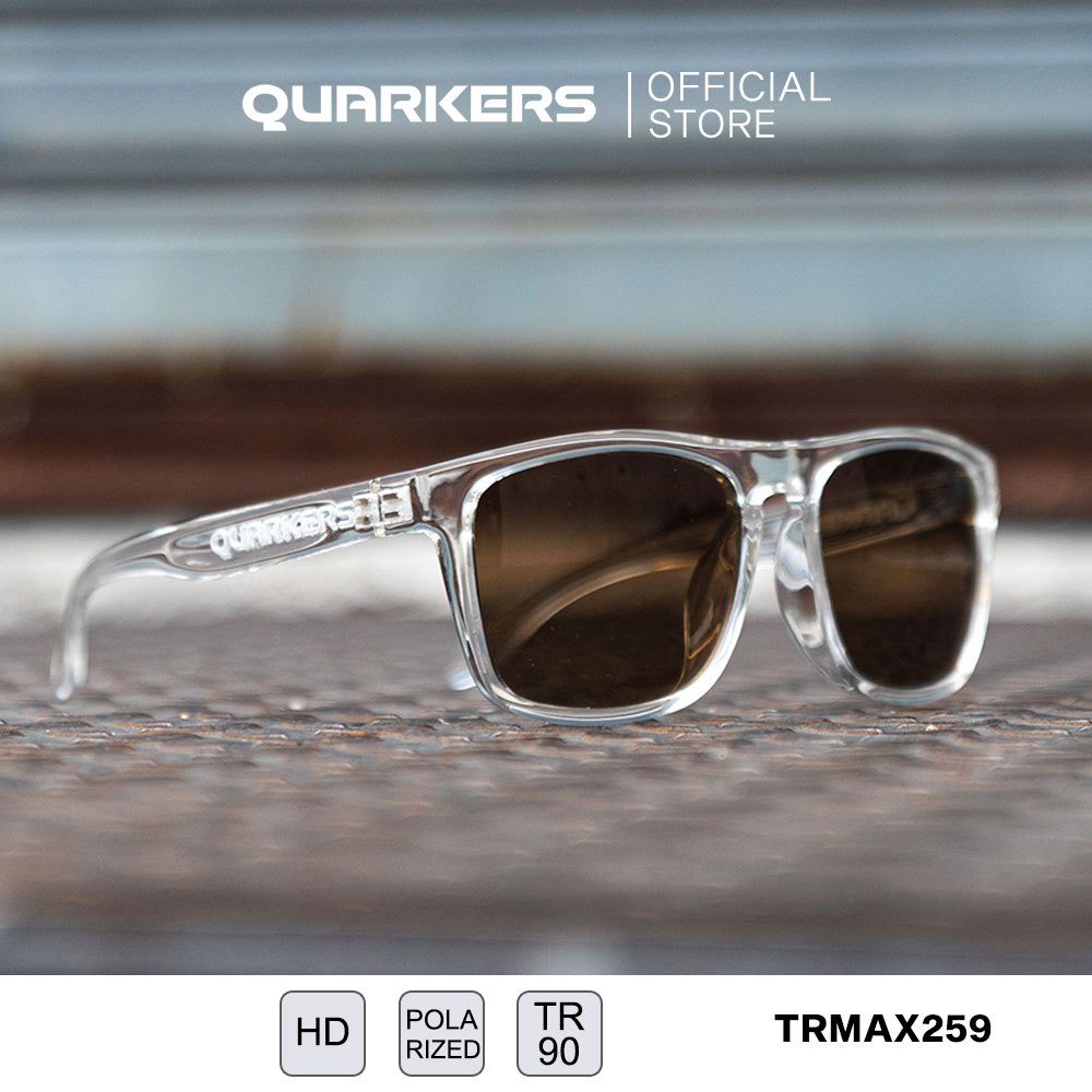 QUARKERS TRMAX259 แว่นกันแดด เลนส์ตัดแสงโพลาไรส์ เฟรมtr90 เลนส์กันรอย กันเหงื่อ Antimax Polarize