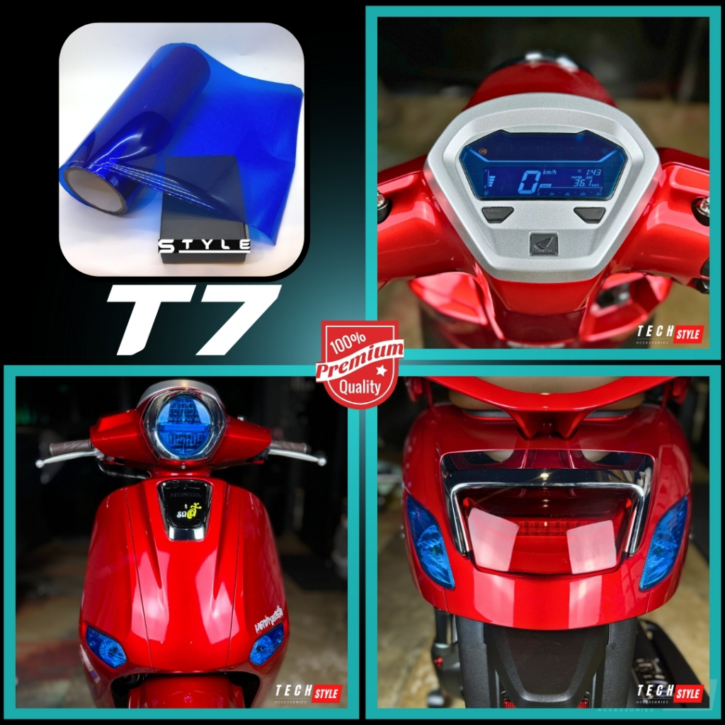 ฟิล์มกันรอย Giorno 125 cc มีให้เลือก 14 สี ฟิล์ม 3 ชั้น เกรด Premium - รูปที่ 7