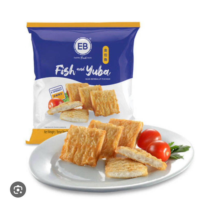 FISH BEAN CURD ROLL EB 1KG/PACK ฟองเต้าหู้ห่อปลา (จัดส่งแบบแช่เย็น) ฮาลาล