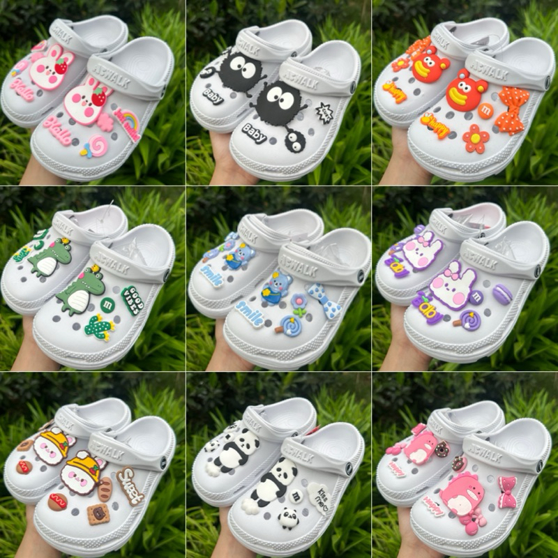 💦พร้อมส่ง💦(มีขนาด 36-44 ค่ะ)รองเท้าแตะหัวโต แบบสวมรัดส้น ติดการ์ตูนน่ารักๆ มีน้ำหนักเบา ใส่สบาย พื้นปรกติ รุ่น520