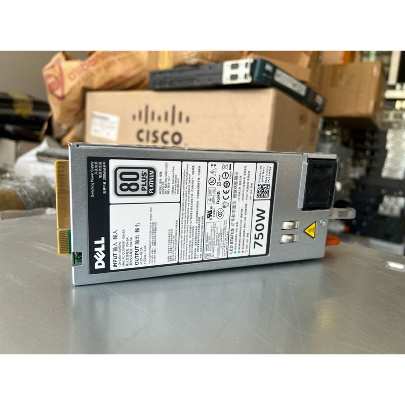 power supply 750w for dell R720 R720XD R620 R520 T620 T320 T420 พาวเวอร์ซัพพลายเดลมือสองพร้อมใช้งาน