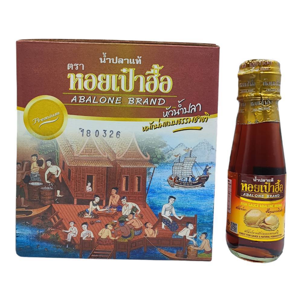 น้ำปลาแท้ ตรา หอยเป๋าฮื้อ ABALONE BRAND ขนาด 95 มล. (หัวน้้ำปลา หมักบ่มแบบธรรมชาติ)