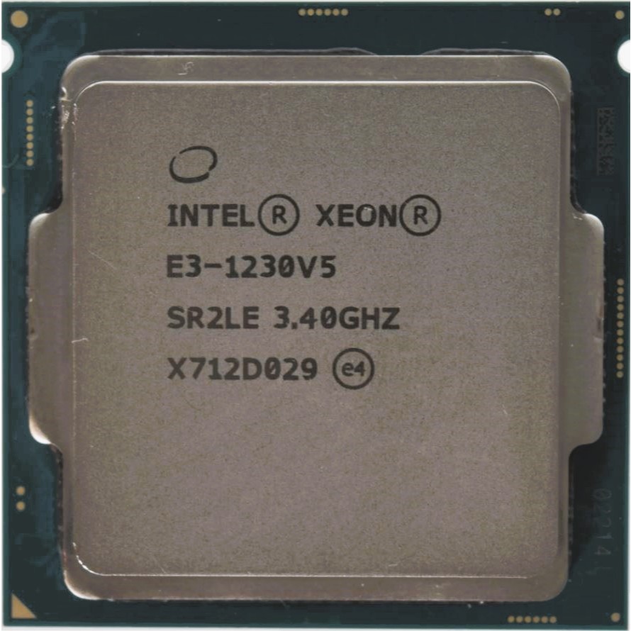 CPU Intel Xeon E3-1230 v5 3.4 GHz 4 core 8 thread Socket 1151 E3-1230v5
