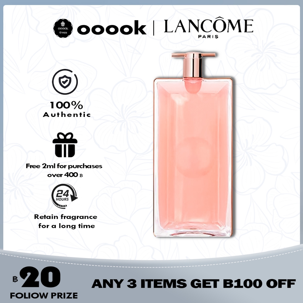 ของแท้ 100% น้ําหอมแท้แบ่งขาย ldole EDP น้ำหอม น้ําหอมแบรนด์เนมแท้ น้ําหอมผู้ชายติดทนนาน