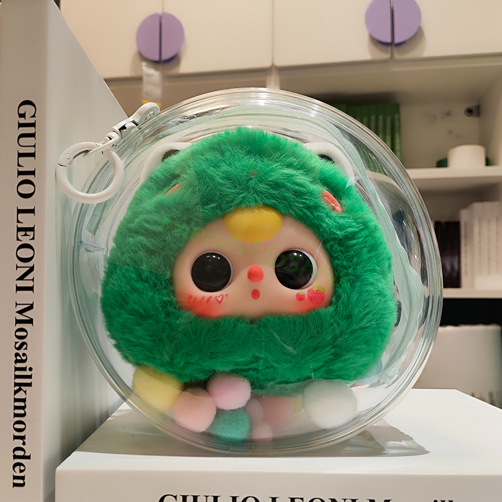 (ในสต็อก)ซองใส่เบบี้ทรี กระเป๋าใส่ตุ๊กตา Baby three พวงกุญแจ PVC แบบใส กันฝุ่นกันแสดงแดด ขนาด 16ซม sell only bag